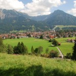 Blick auf Oberstdorf im Allgäu