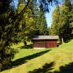 Waldhütte bei Oberstdorf im Allgäu