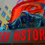 Eingang zur Dark History in Blackpool (England)