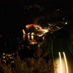 Nächtlicher Blick auf Marina Grande auf Capri (Italien)