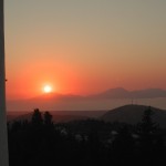 Sonnenuntergang auf der griechischen Insel Kos