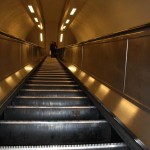 Rolltreppe in Londoner U-Bahn