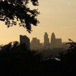 Londoner Skyline in der Abendsonne