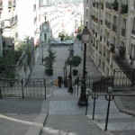 Treppen am Montmartre in Paris