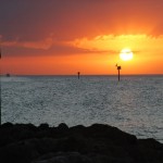 Sonnenuntergang in Naples Beach in Florida