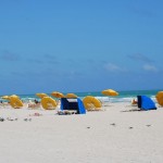 Am Strand von Miami Beach in Florida