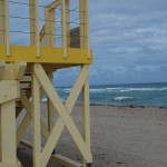 Strandaufsichts-Plattform in Miami Beach in Florida