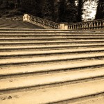 Treppe am Schloss Sanssouci in Potsdam