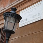 Straßenschild in Rom