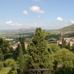 Ausblick von der Villa d´Este in Tivoli (Italien)