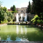 Gartenanlage der Villa d´Este in Tivoli (Italien)