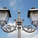 Straßenlaterne in Castel Gandolfo (Italien)