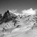 Ein Teil des Skigebiets von Val Thorens