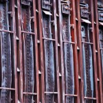 Stahlstreben auf der Zeche Zollverein in Essen