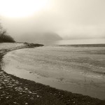 Winterlandschaft am Hennesee bei Meschede im Sauerland