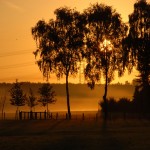 Herbstlicher Sonnenaufgang in Ickern in Castrop-Rauxel