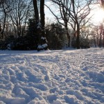 Winterlandschaft im Park von Ickern in Castrop-Rauxel