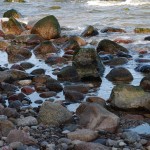 Steine am Strand auf Rügen