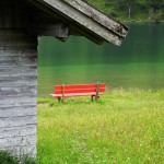 Rote Bank am Vilsalpsee