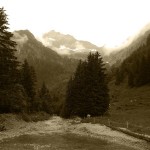 Allgäuer Bergwelt in der Nähe von Unterjoch