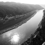 Flusstal der Elbe in der Sächsischen Schweiz