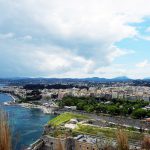 Blick auf Korfu Stadt von der Alten Festung