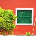 Typische griechische Hausfront auf Korfu