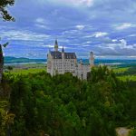 Das Schloss Neuschwanstein in Bayern