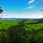 Bayrische Landschaft bei Schloss Neuschwanstein