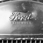 Branding eines alten Fords in der Winterresidenz von Henry Ford in Fort Myers (Florida)