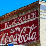 Alte Coca-Cola-Werbung in Amelia Island (Florida)