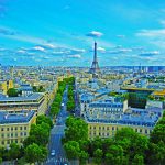 Blick auf Paris vom Arc de Triomphe